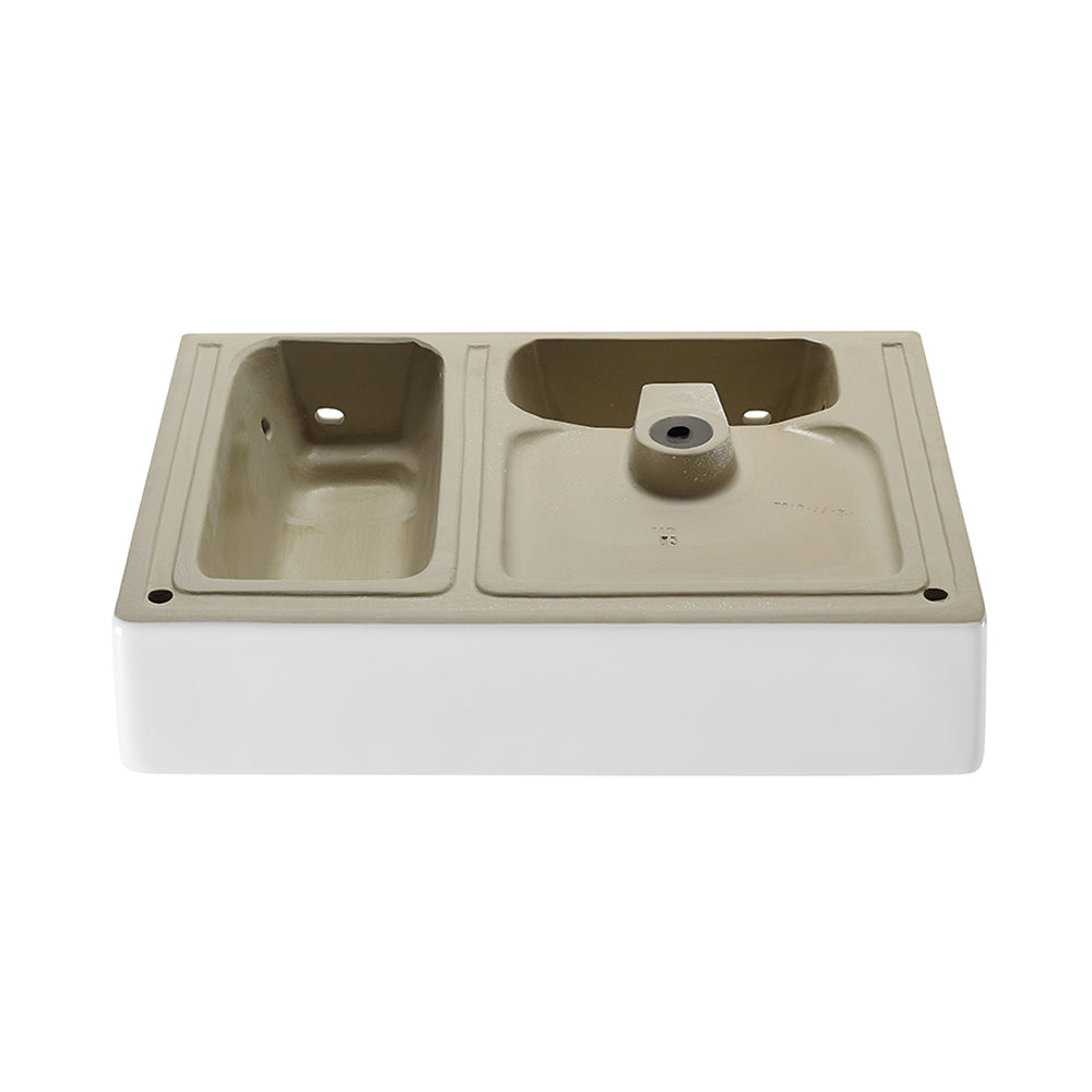 Swiss Madison, St. Tropez 24 x 18 Ceramic Wall Hung Sink with Left Side Faucet Mount