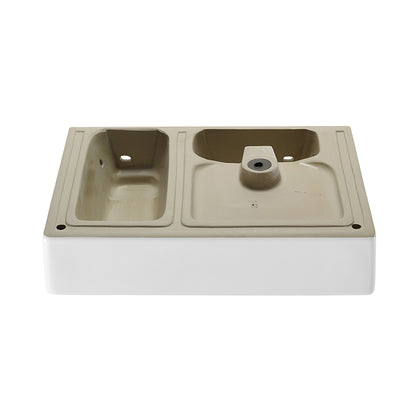 Swiss Madison, St. Tropez 24 x 18 Ceramic Wall Hung Sink with Left Side Faucet Mount