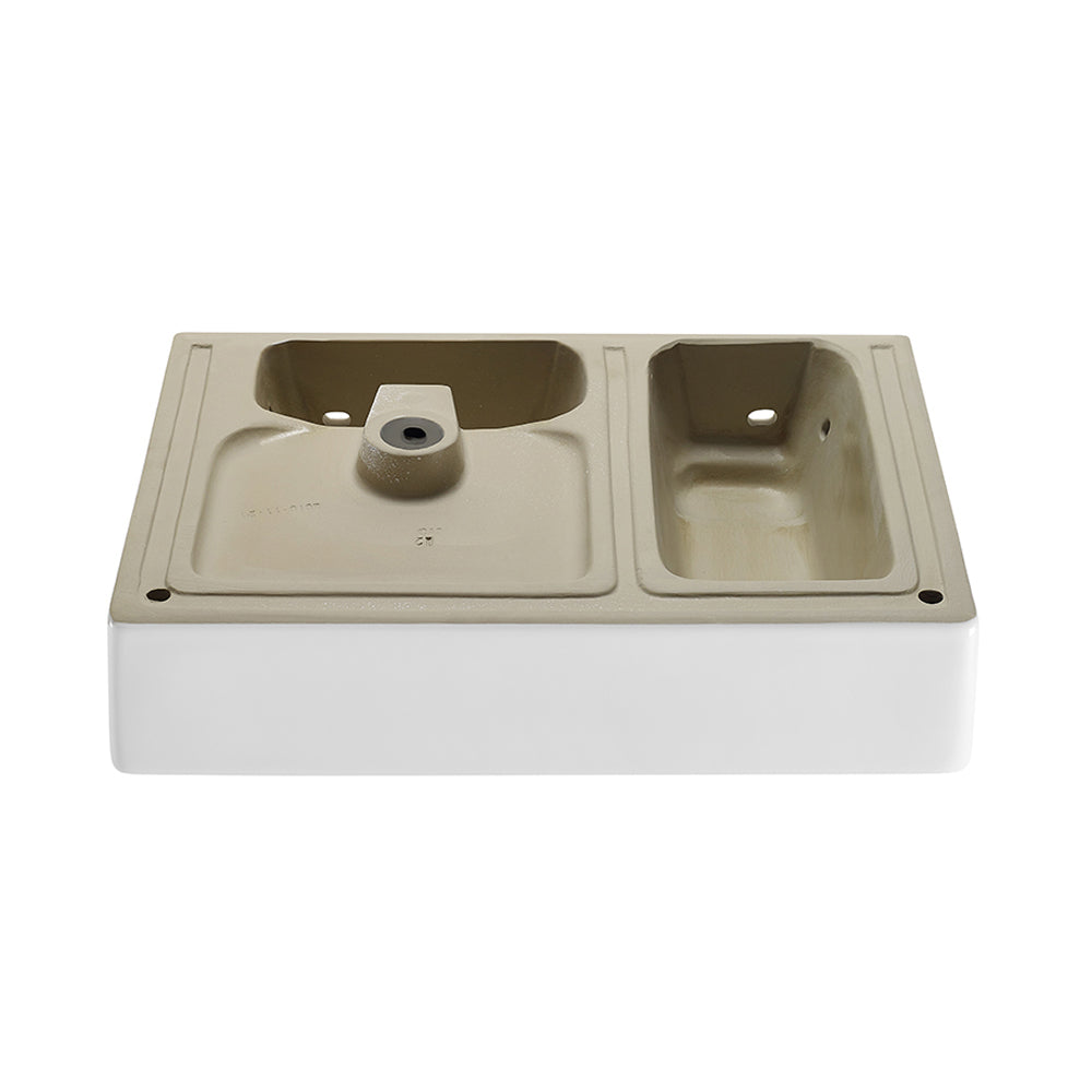 Swiss Madison, St. Tropez 24" Rectangle Wall-Mounted Sink with Right Side Faucet Mount