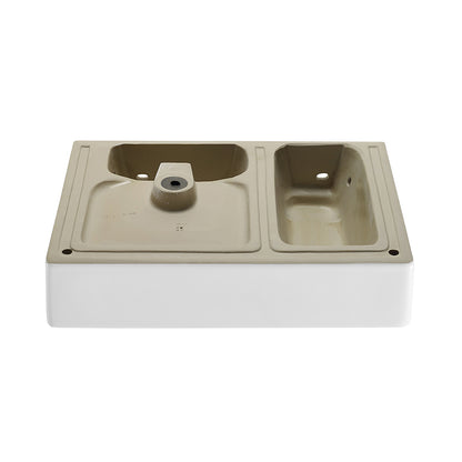 Swiss Madison, St. Tropez 24" Rectangle Wall-Mounted Sink with Right Side Faucet Mount