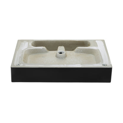 Swiss Madison, Claire 24" Rectangle Wall-Mount Bathroom Sink in Matte Black