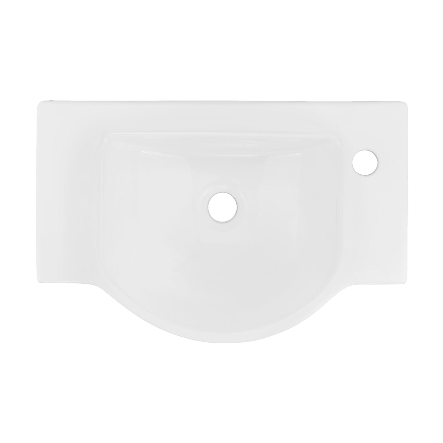 Swiss Madison, Chateau 21.5" Right Side Faucet Wall-Mount Bathroom Sink with Chrome Towel Bar