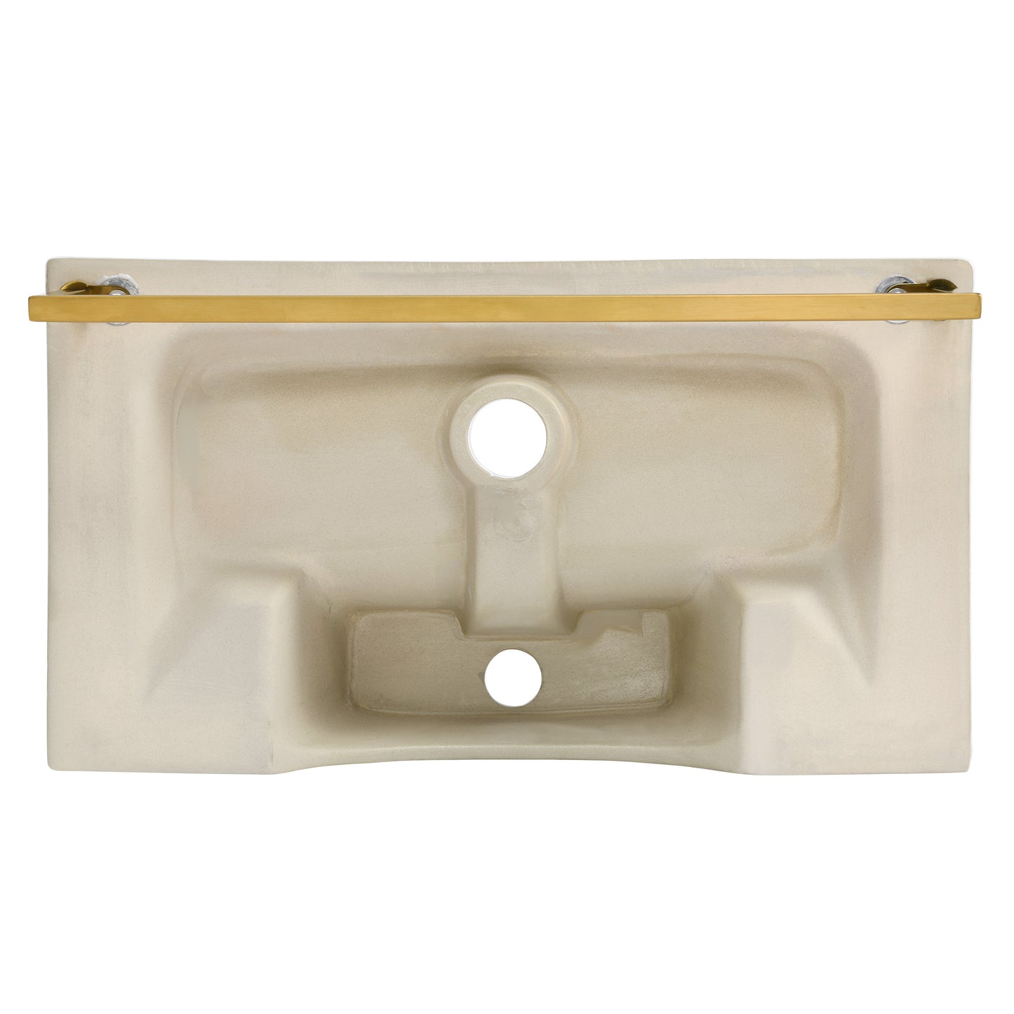 Swiss Madison, Claire 22" Wall-Mount Bathroom Sink with Brushed Gold Towel Bar