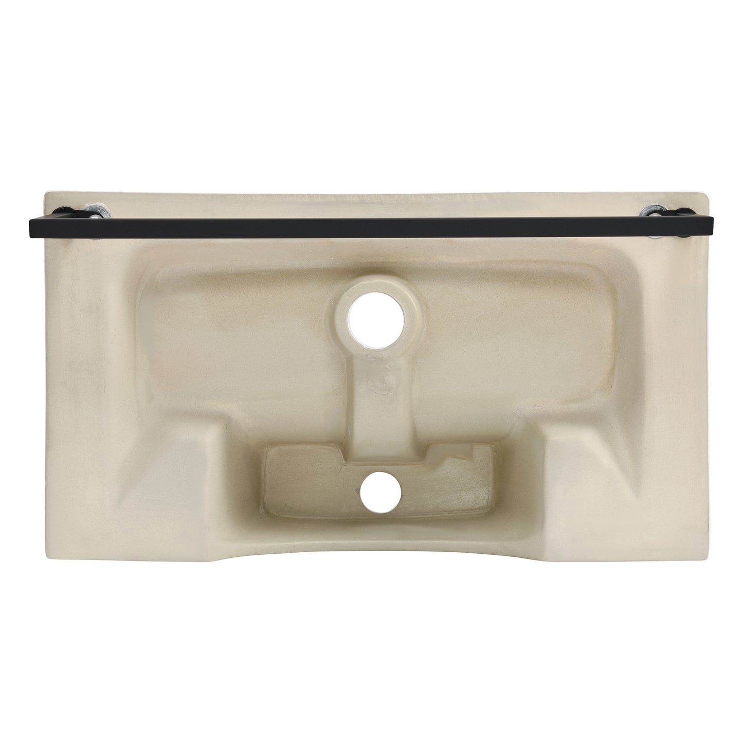 Swiss Madison, Claire 22" Wall-Mount Bathroom Sink with Black Towel Bar