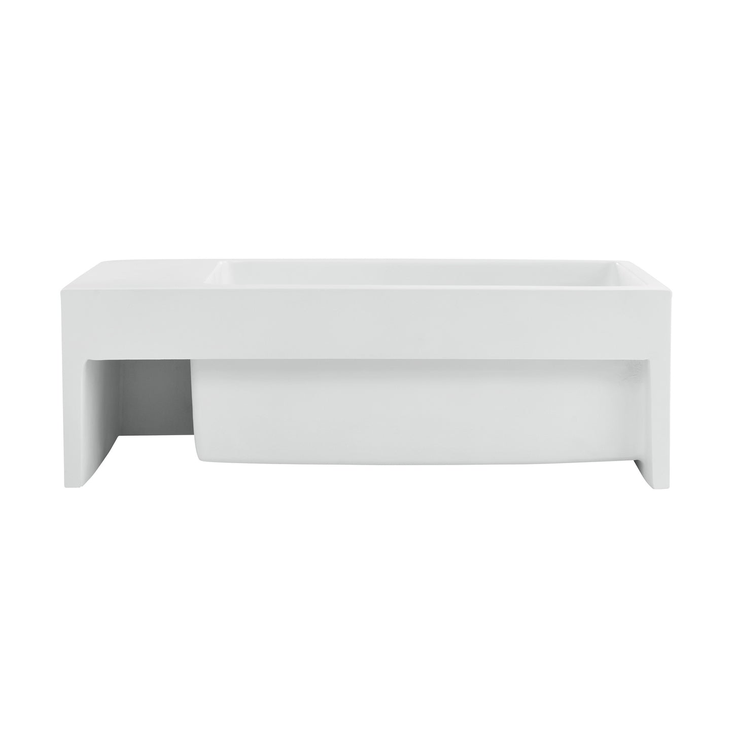 Swiss Madison, Delice 24" Rectangle Wall-Mount Bathroom Sink in Matte White
