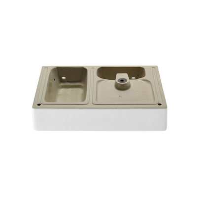 Swiss Madison, St. Tropez 30" Rectangle Wall-Mounted Sink with Left Side Faucet Mount
