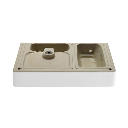 Swiss Madison, St. Tropez 36" Rectangle Wall-Mounted Sink with Right Side Faucet Mount