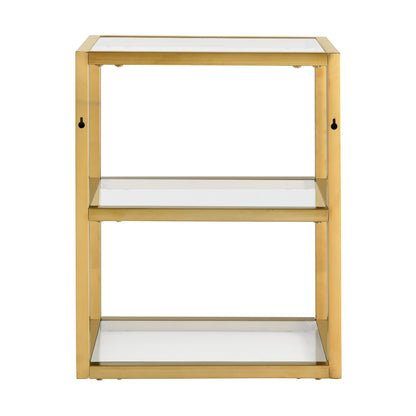 Swiss Madison, Pierre 16"x20"x10" Wall-Mounted Linen Cabinet in Brushed Gold