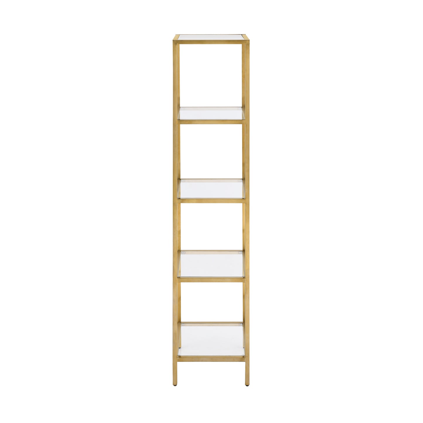 Swiss Madison, Pierre 16"x65"x14" Freestanding Linen Cabinet in Brushed Gold