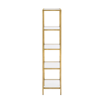 Swiss Madison, Pierre 16"x65"x14" Freestanding Linen Cabinet in Brushed Gold