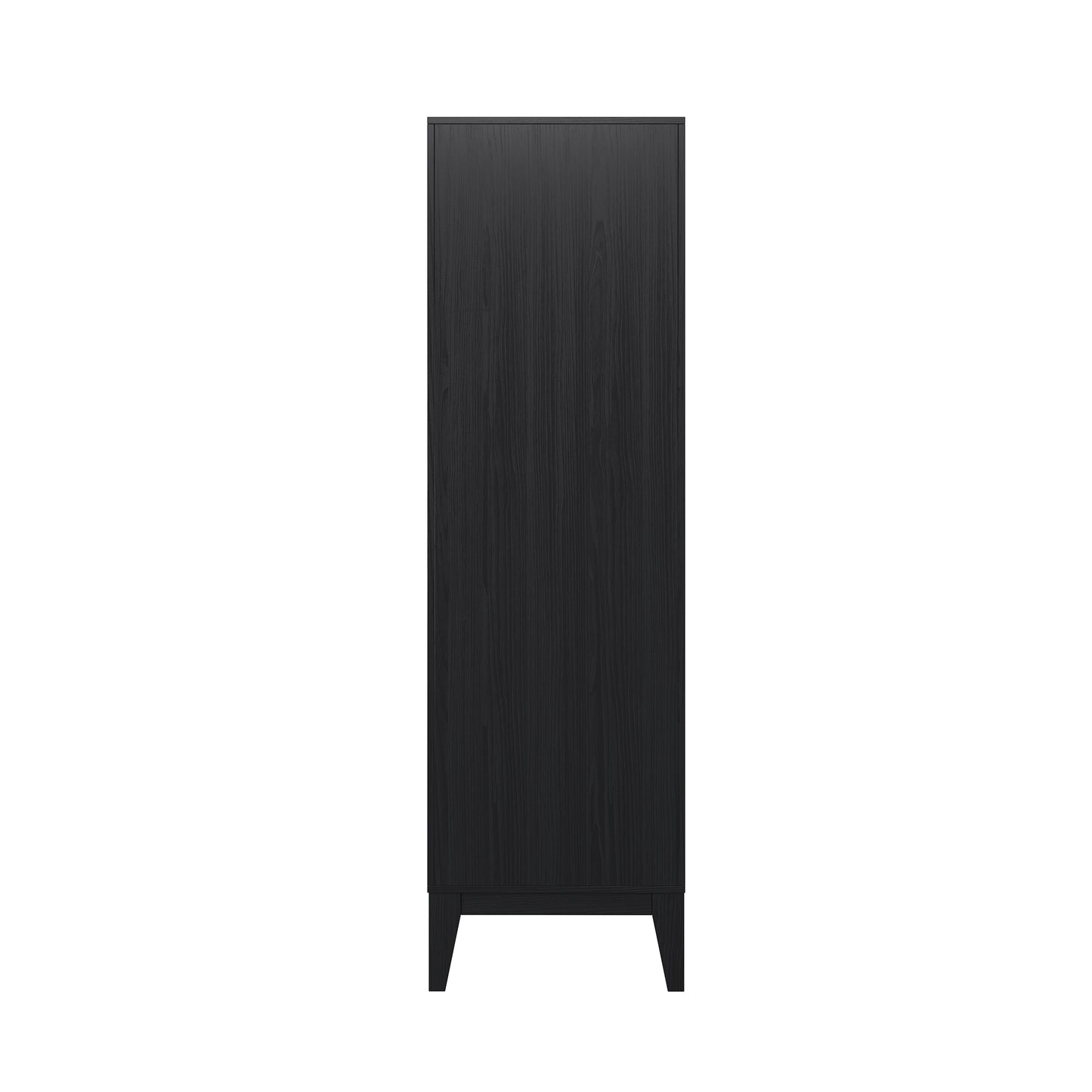 Swiss Madison, Cascade 17 x 17 x 60 Freestanding Linen Cabinet in Black Oak