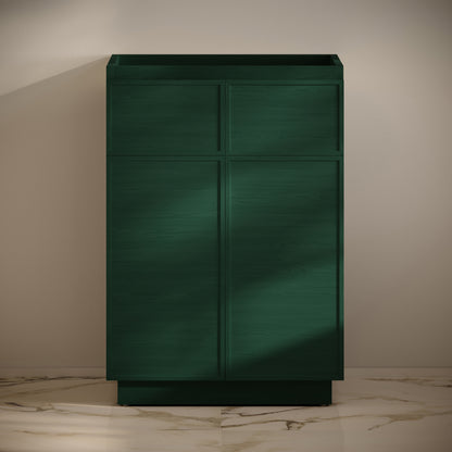 Swiss Madison, St. Tropez 24" Freestanding Bathroom Vanity Cabinet without Top in Green Oak