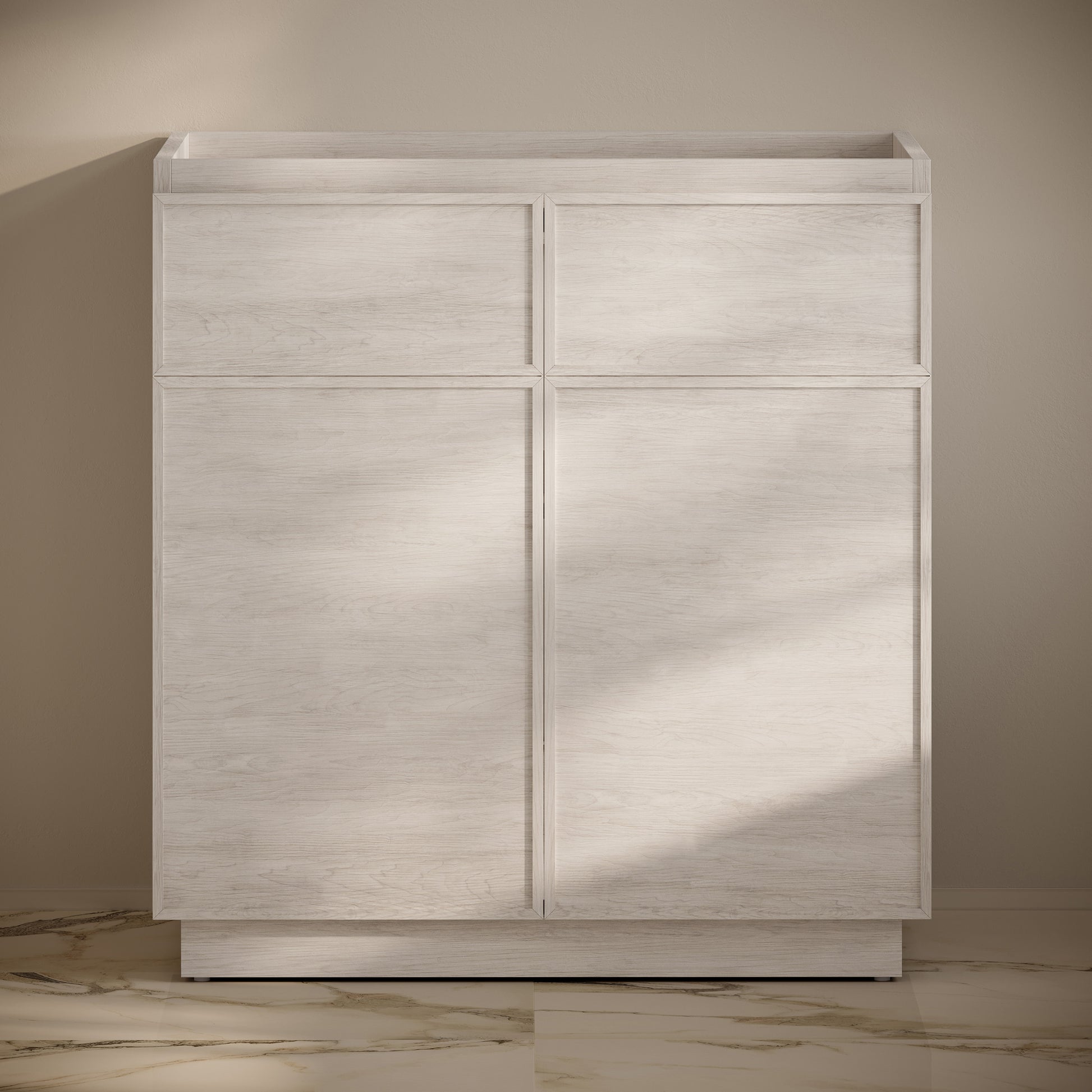 Swiss Madison St. Tropez 36-inch freestanding bathroom vanity in White Oak — view 6
