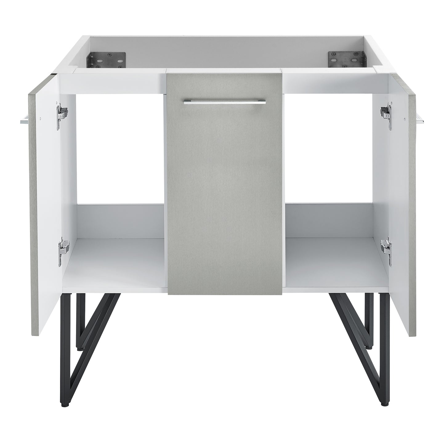 Swiss Madison, Annecy 36" Bathroom Vanity in Brushed Grey - Cabinet Only