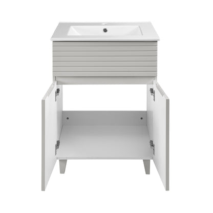 Swiss Madison, Bernay 24" Bathroom Vanity in Shell