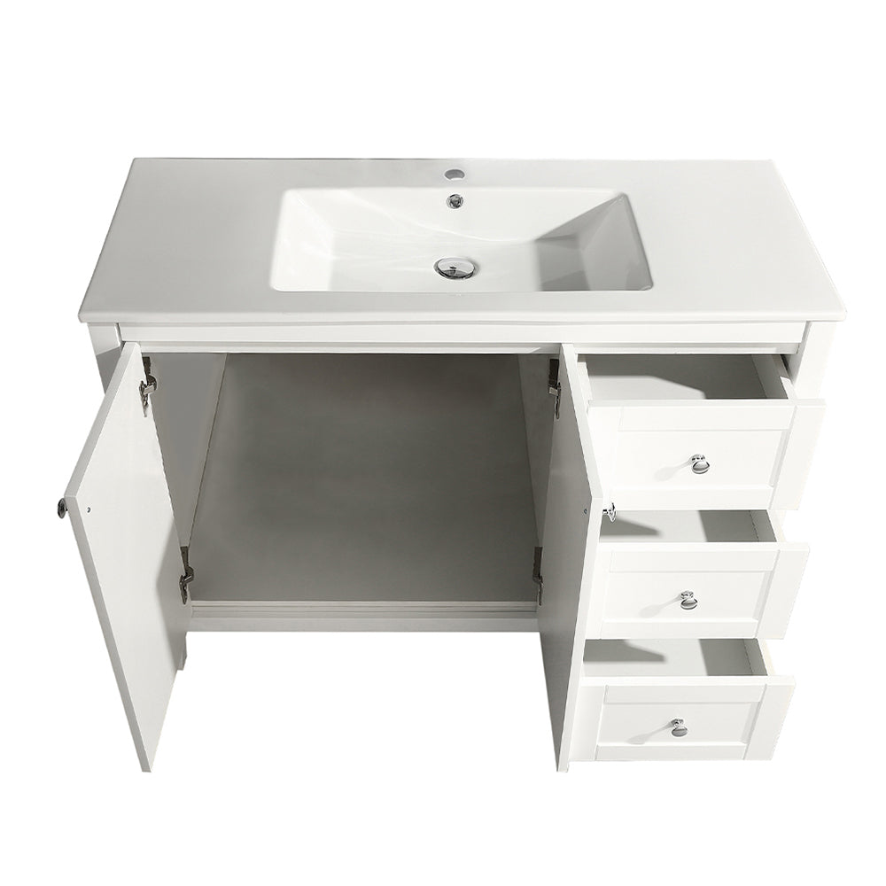 Swiss Madison, Cannes 48 Single, Two Doors, Three Drawers, Bathroom Vanity