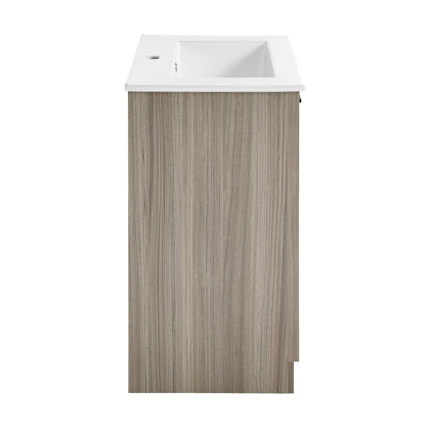 Swiss Madison, Burdon 24" Freestanding Bathroom Vanity in Weathered Oak with Sink Top