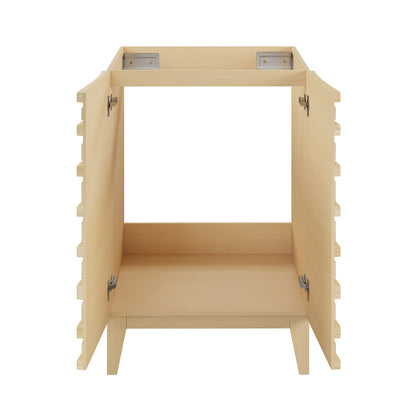 Swiss Madison, Cascade 24" Bathroom Vanity in Natural Oak - Cabinet