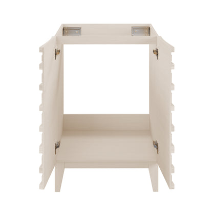 Swiss Madison, Cascade 24'' Bathroom Vanity in White - Cabinet