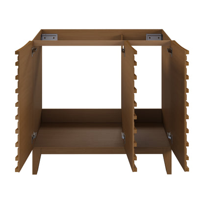 Swiss Madison, Cascade 36'' Bathroom Vanity in Brown Oak - Cabinet