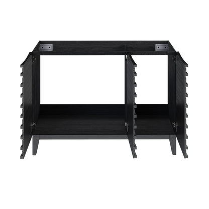 Swiss Madison, Cascade 48" Bathroom Vanity in Black - Cabinet