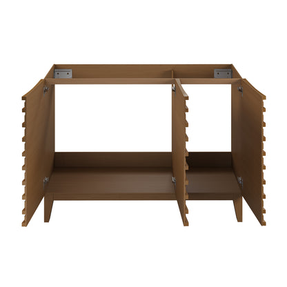 Swiss Madison, Cascade 48'' Bathroom Vanity in Brown Oak- Cabinet Only