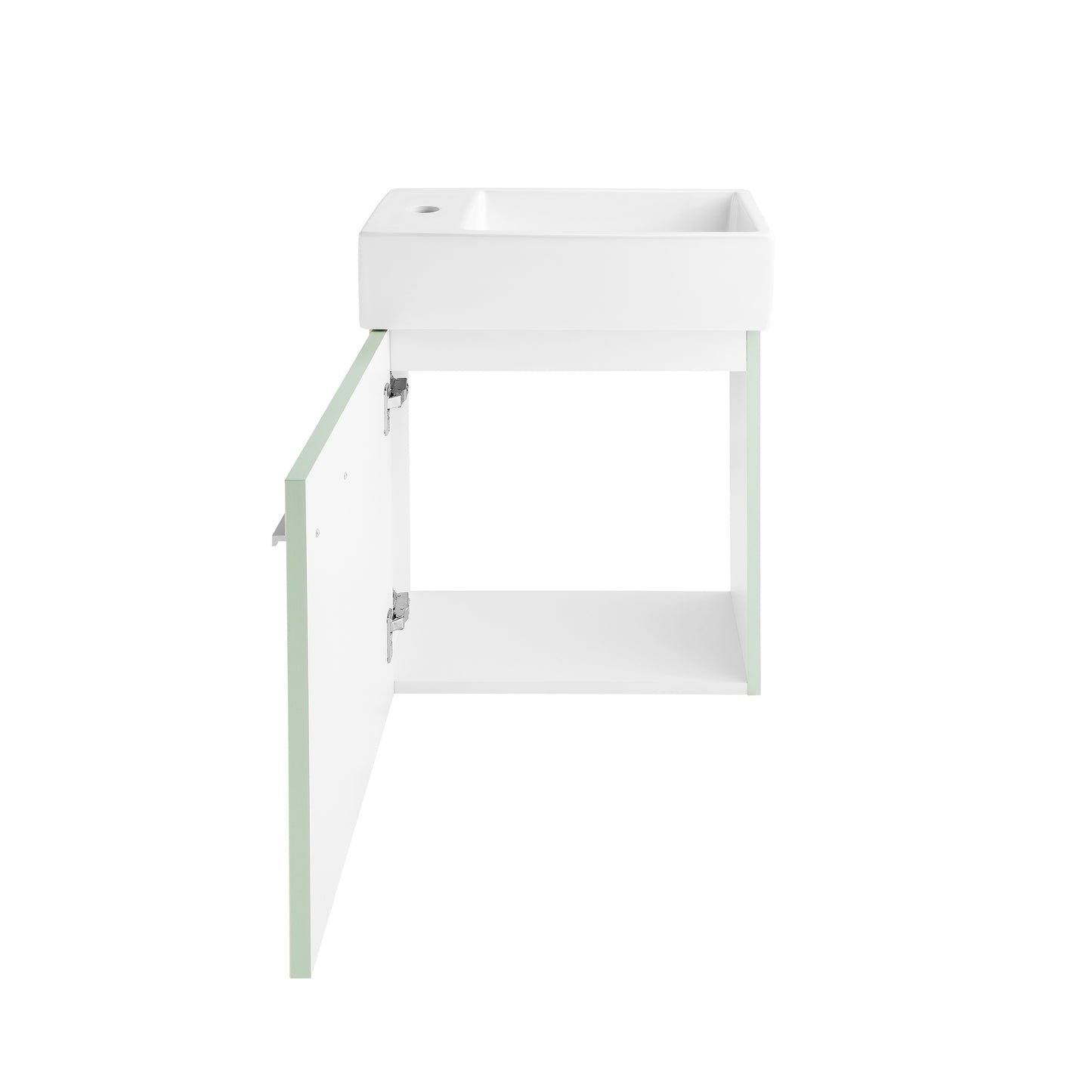 Swiss Madison, Colmer 18" Wall-Mounted Bathroom Vanity in Mint