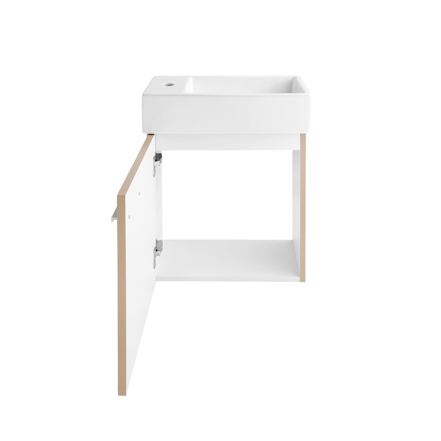 Swiss Madison, Colmer 18" Wall-Mounted Bathroom Vanity in Sandstone