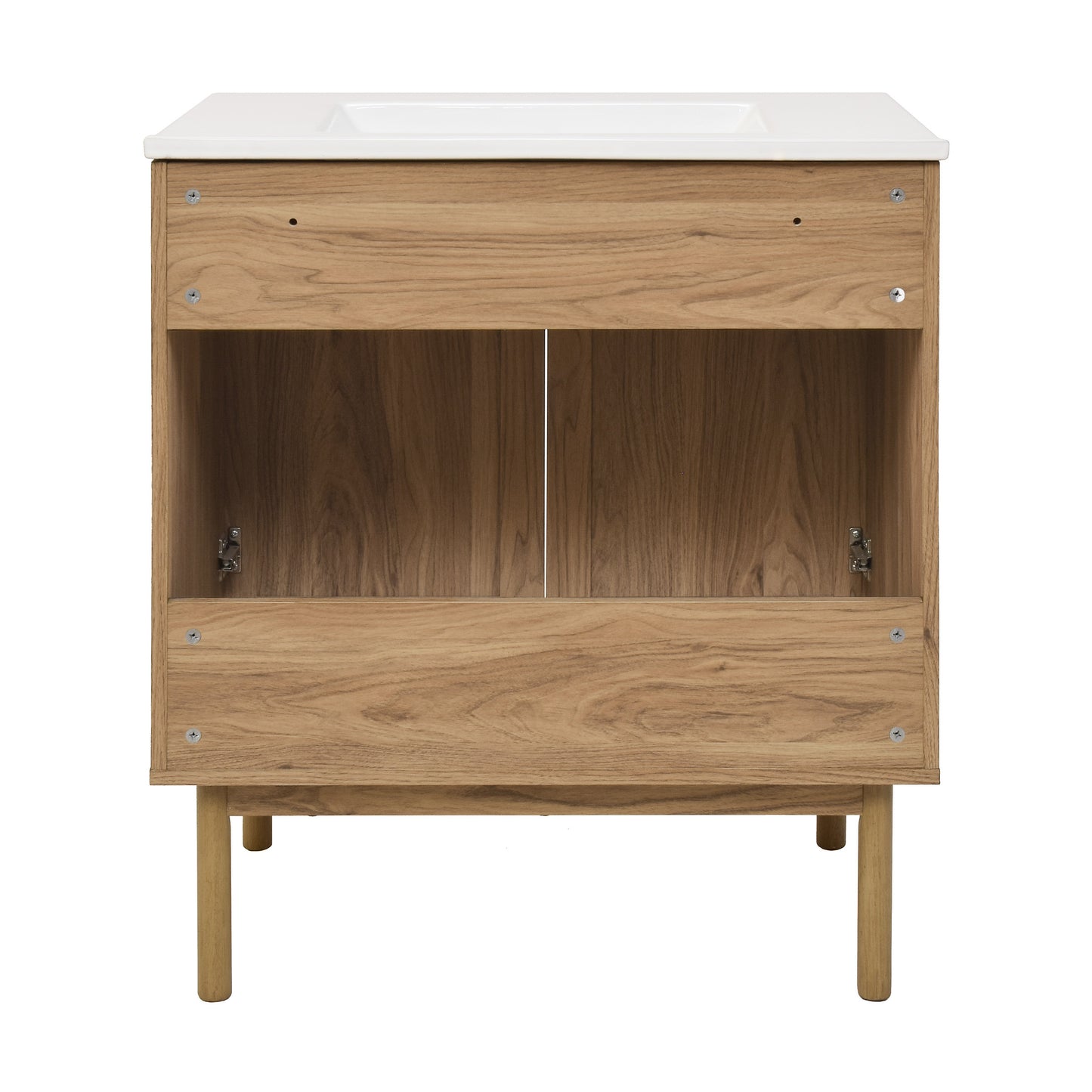 Swiss Madison, Classe 30" Freestanding Bathroom Vanity in Golden Oak with Sink Top