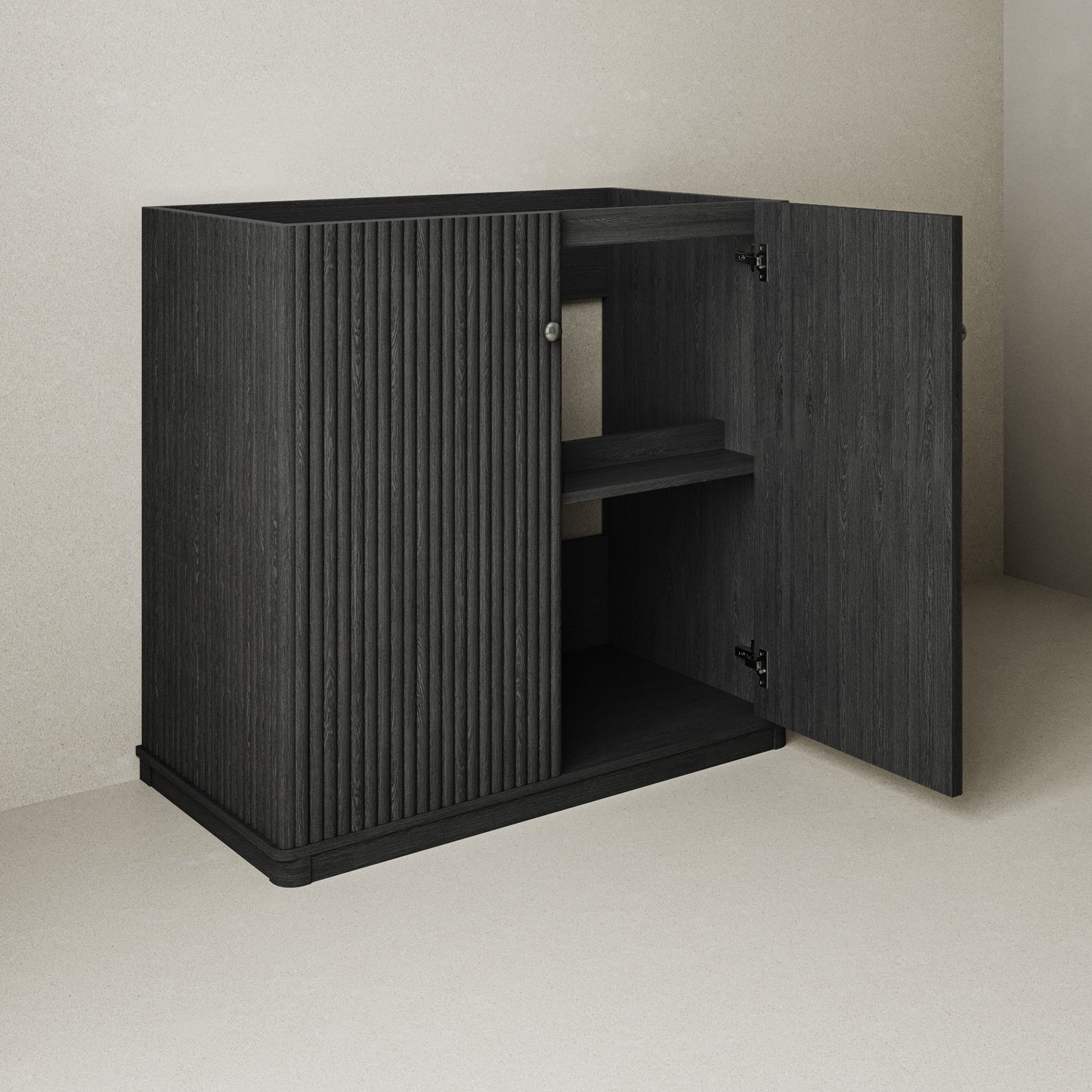 Swiss Madison, Lafayette 36" Freestanding Bathroom Vanity Cabinet without Top in Black Oak