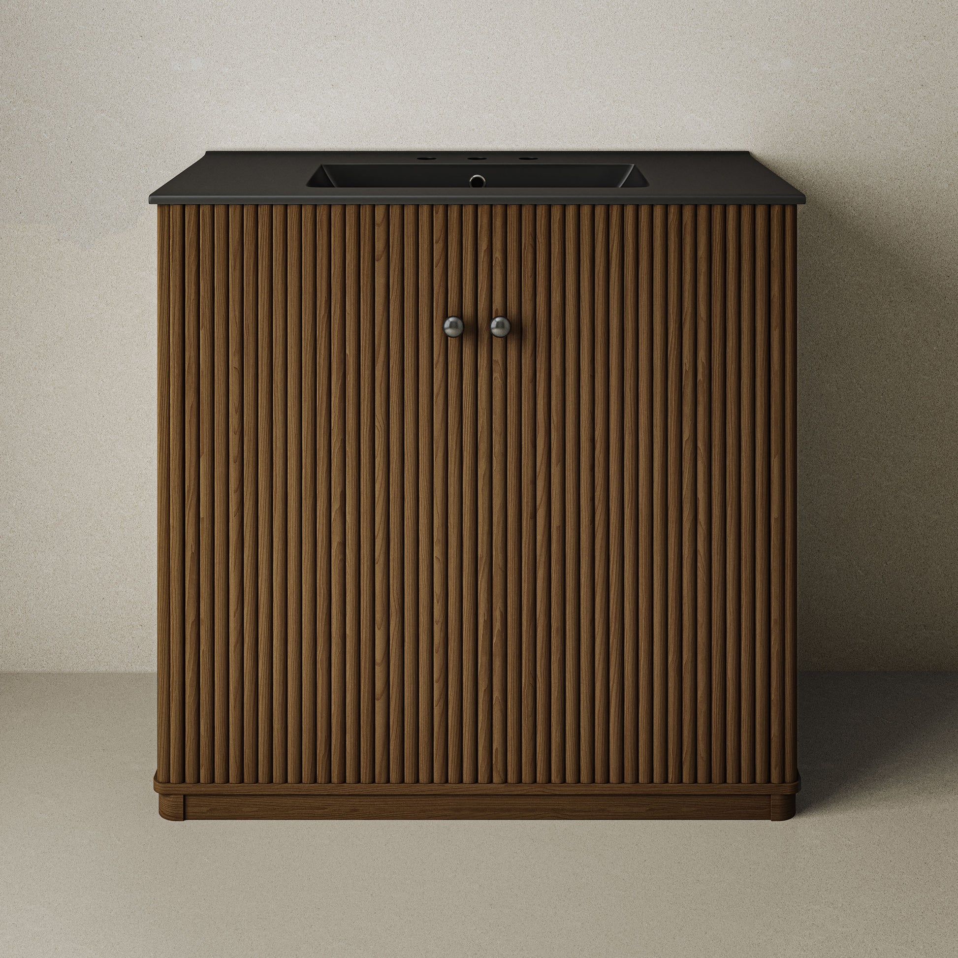 Swiss Madison Lafayette 36-inch freestanding bathroom vanity in Brown Oak — view 5