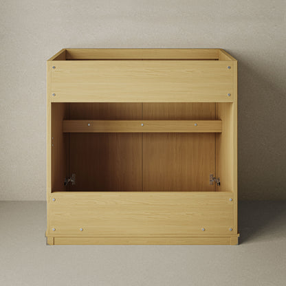 Swiss Madison, Lafayette 36" Freestanding Bathroom Vanity Cabinet without Top in Natural Oak