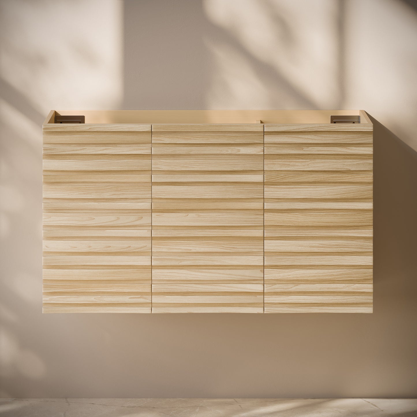 Swiss Madison, Cascade 36" Wall-Mounted Bathroom Vanity Cabinet without Top in Natural Oak