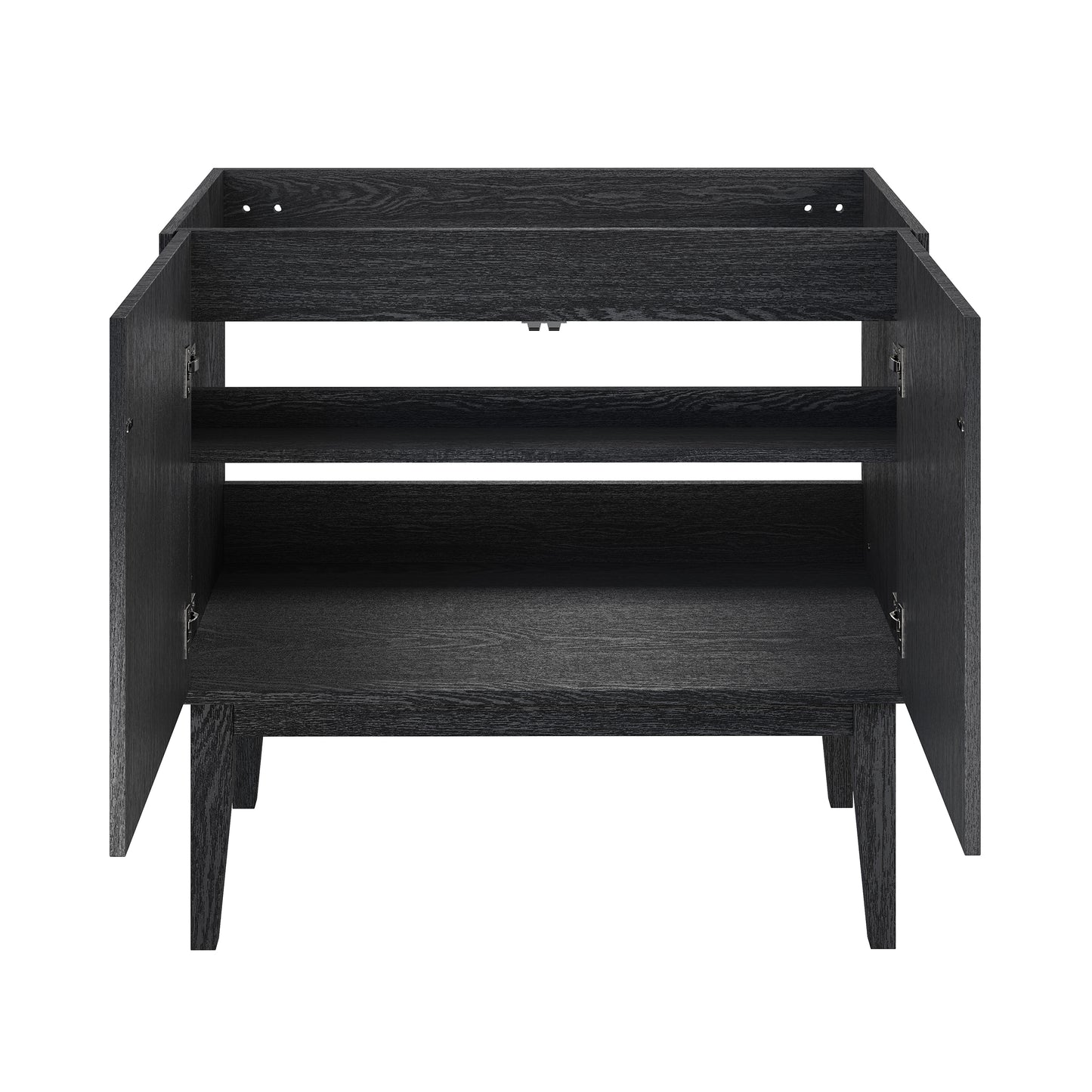 Swiss Madison, Bosse 36" Freestanding Bathroom Vanity Cabinet without Top in Black Oak