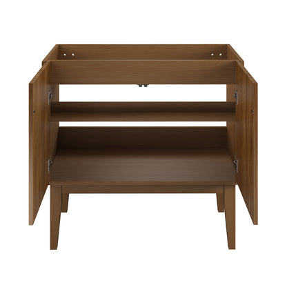 Swiss Madison Bosse 36-inch freestanding bathroom vanity in Brown Oak — view 6