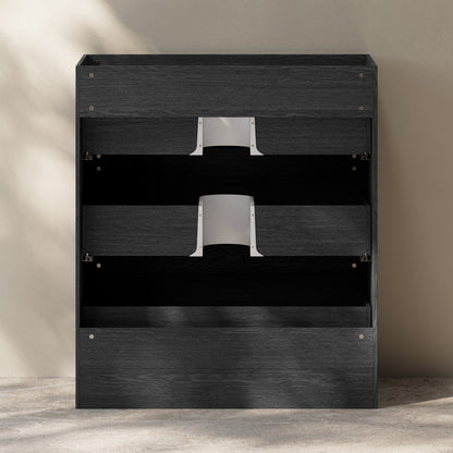 Swiss Madison, Liberte 30" Freestanding Bathroom Vanity Cabinet without Top in Black Oak