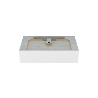 Swiss Madison, Concorde 24" Rectangle Console Sink with Matte Black Legs