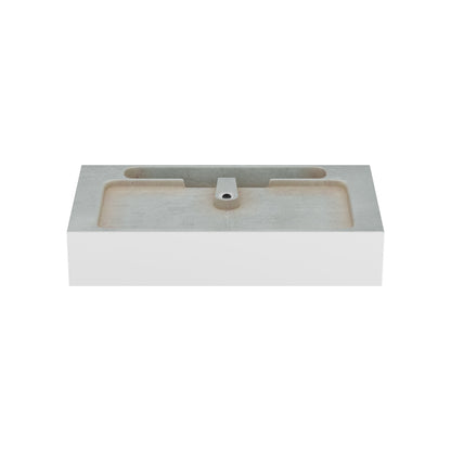 Swiss Madison, Concorde 30" Rectangle Console Sink with Matte Silver Legs