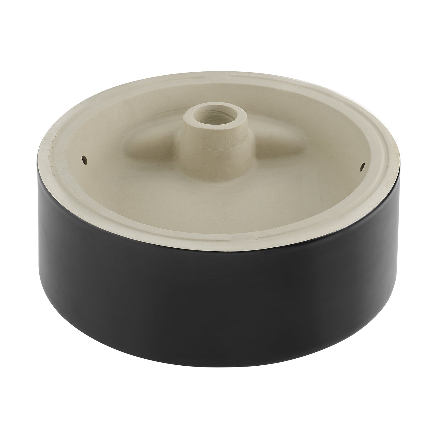 Swiss Madison, Beau 16.5" Round Vessel Bathroom Sink in Matte Black