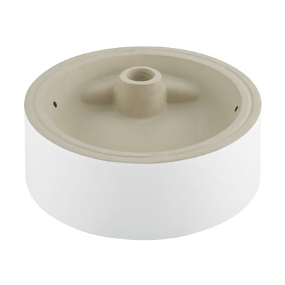 Swiss Madison, Beau 16.5" Round Vessel Bathroom Sink in Matte White