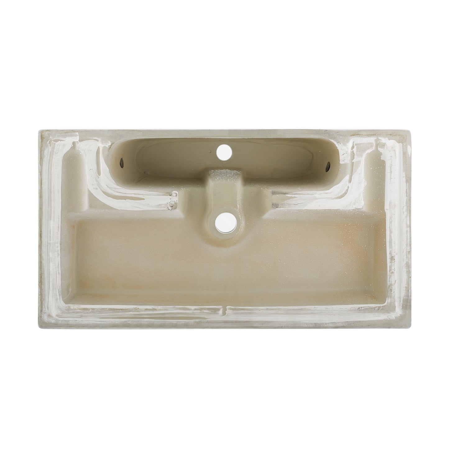 Swiss Madison, Voltaire Wide Rectangle Vessel Sink in Static Marble