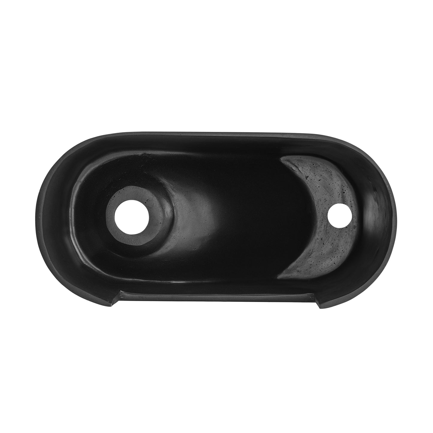Swiss Madison, Terre 18" Right Side Faucet Wall-Mount Bathroom Sink in Black