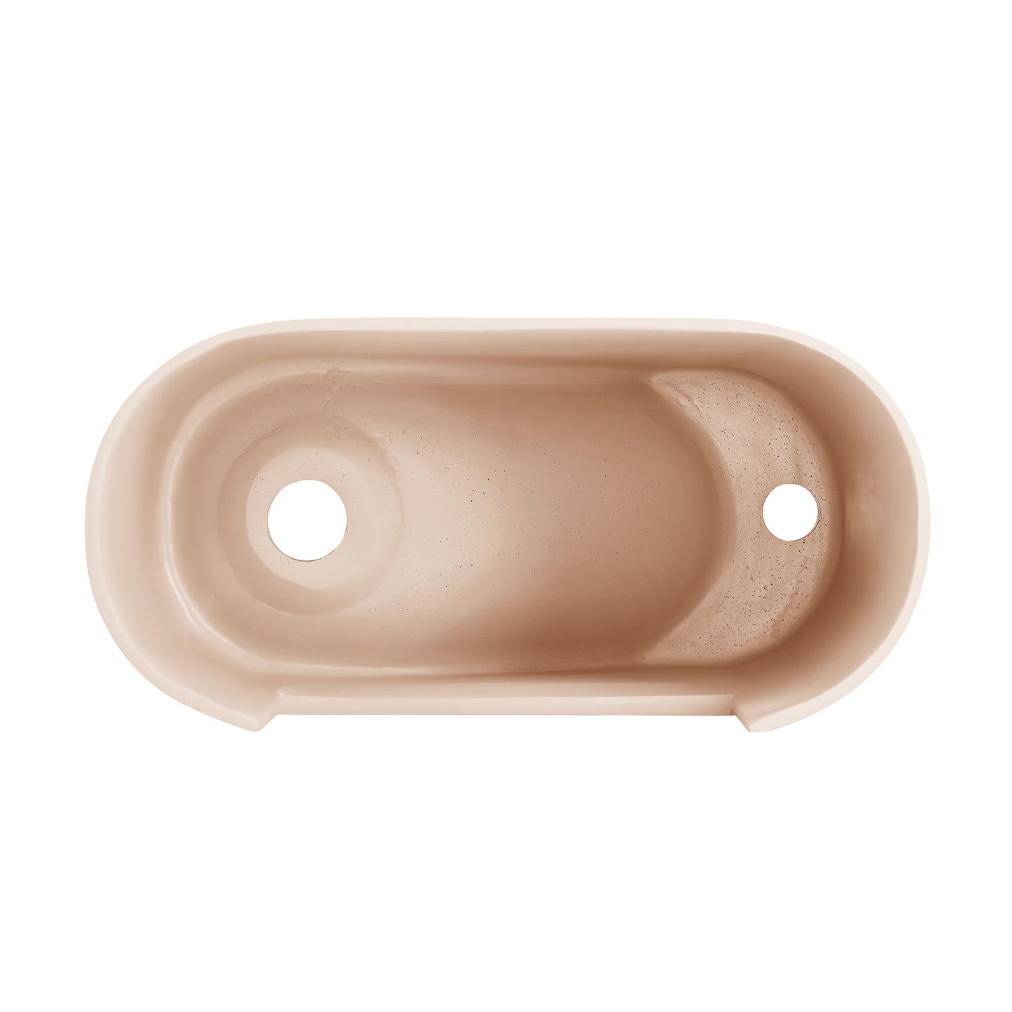 Swiss Madison, Terre 18" Right Side Faucet Wall-Mount Bathroom Sink in Pastel Peach