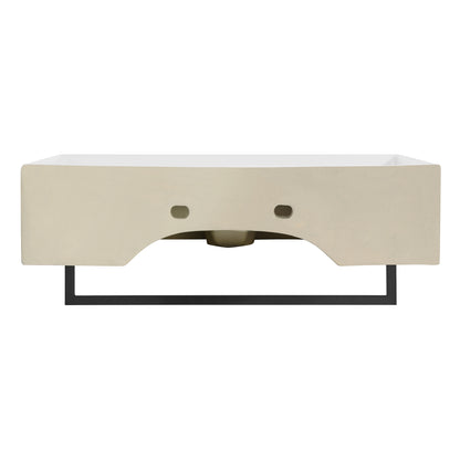 Swiss Madison, Claire 22" Wall-Mount Bathroom Sink with Black Towel Bar