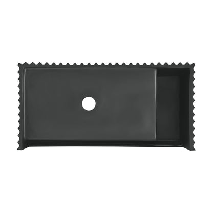 Swiss Madison, Delice 24" Rectangle Wall-Mount Bathroom Sink in Matte Black