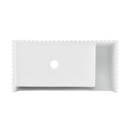 Swiss Madison, Delice 24" Rectangle Wall-Mount Bathroom Sink in Matte White