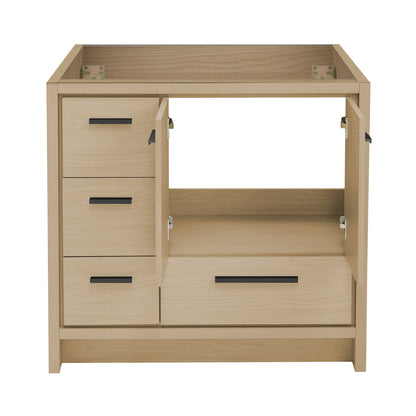 Swiss Madison Virage freestanding bathroom vanity in Oak - Cabinet — view 3