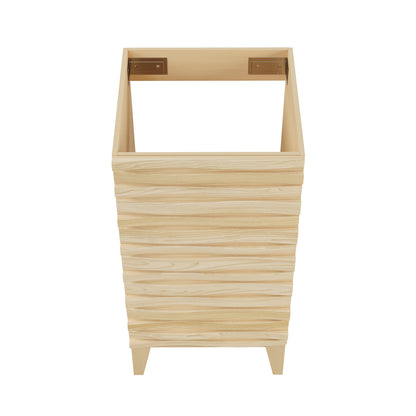 Swiss Madison, Cascade 18” Bathroom Vanity in Brown Oak- Cabinet Only