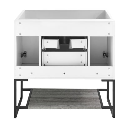 Swiss Madison Marseille 36-inch bathroom vanity in Oak - Cabinet Only — view 3
