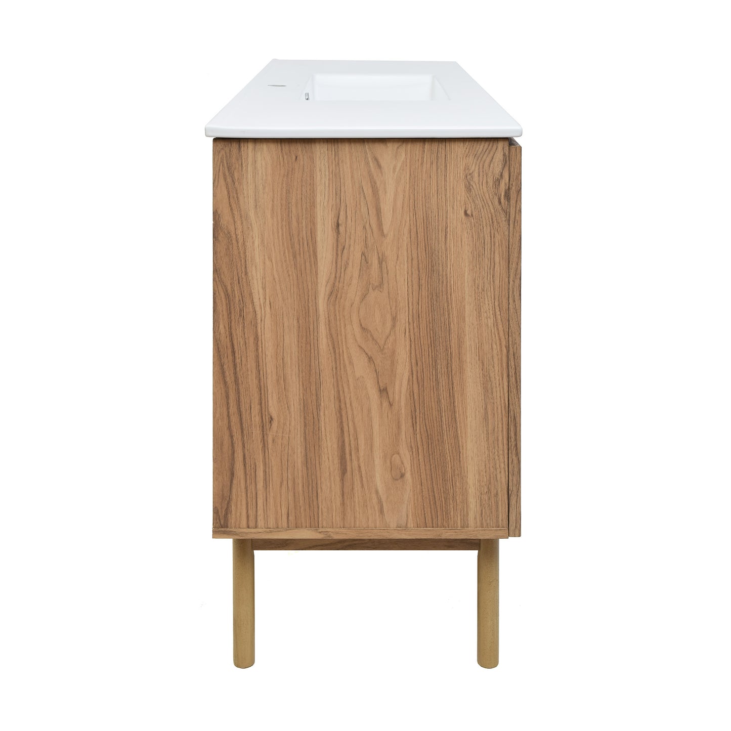 Swiss Madison Classe 48-inch freestanding bathroom vanity in Golden Oak — view 2